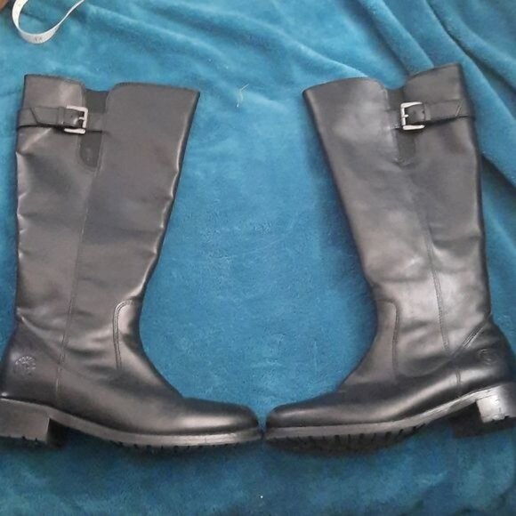 Santana Canada Palomino Black Zip Up Riding Boot Size 6 - Picture 3 of 16